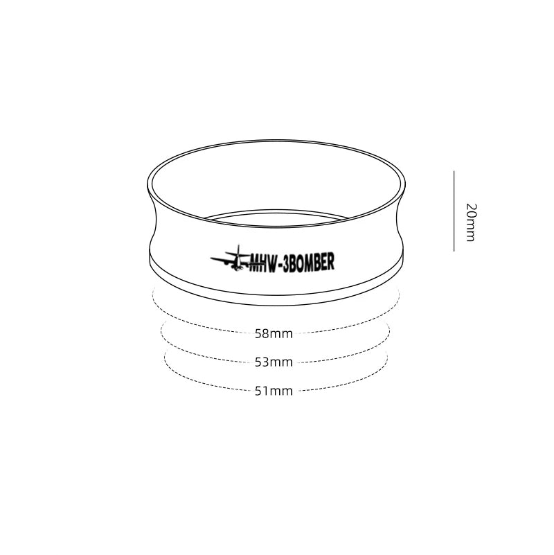 MHW 3BOMBER Magnetischer Dosierring 53-54mm