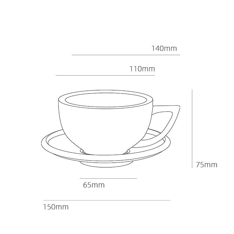 MHW 3BOMBER Cappuccino Tasse 280ml weiss