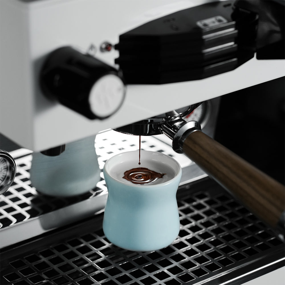 MHW 3BOMBER Keramik Tasse breit, Aura Serie 150ml Blau