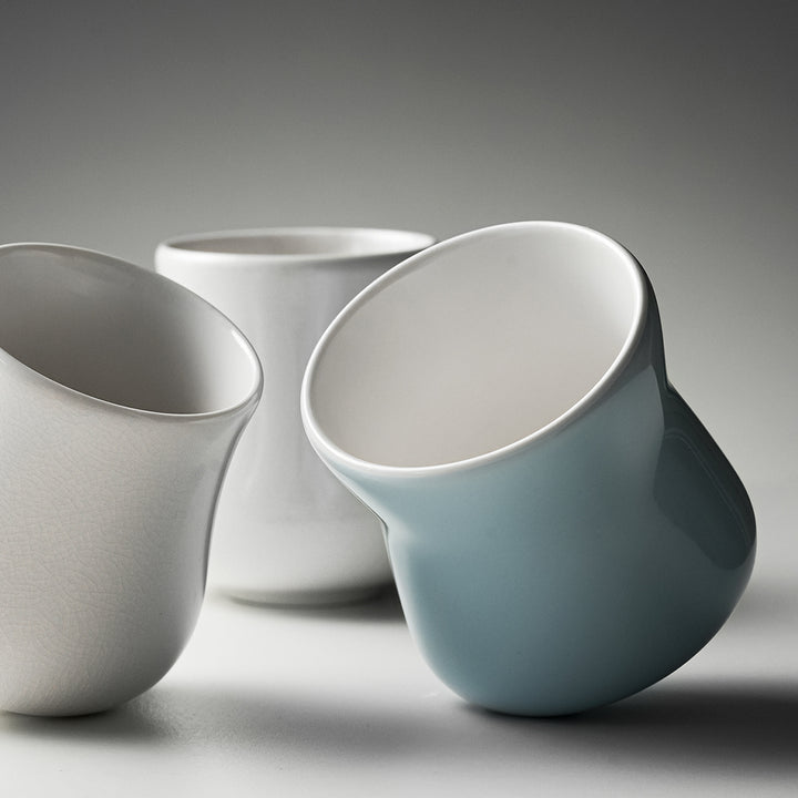 MHW 3BOMBER Keramik Tasse breit, Aura Serie 150ml Blau
