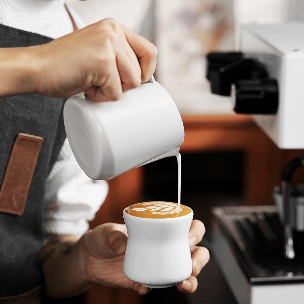 MHW 3BOMBER Keramik Tasse breit, Aura Serie 150ml Weiss
