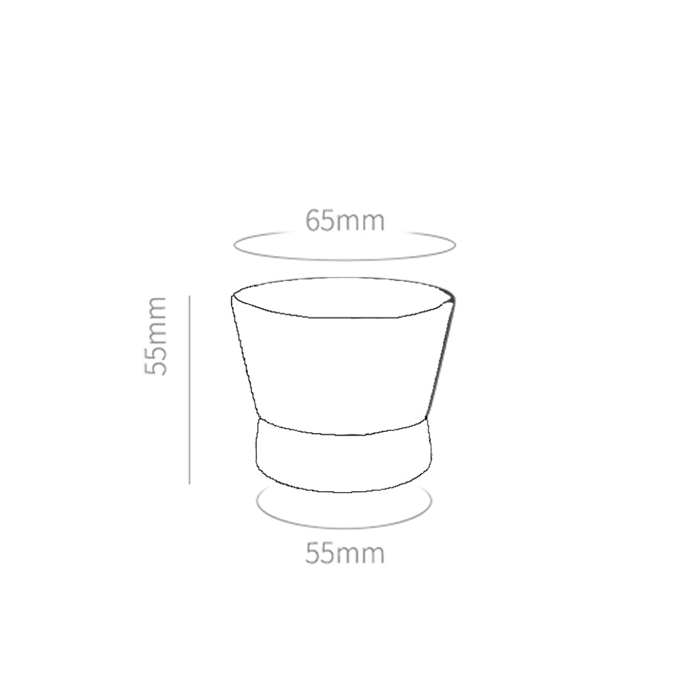 MHW 3BOMBER Keramik Tasse, Cera Serie 80ml Weiss