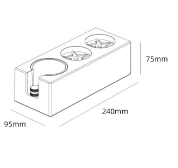 MHW 3BOMBER ABS Siebträger Halter 58mm