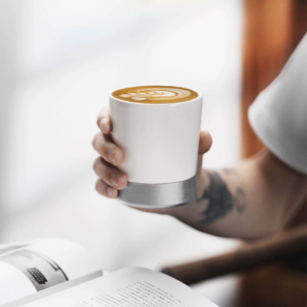 MHW 3BOMBER Keramik Tasse, Cera Serie 240ml Weiss