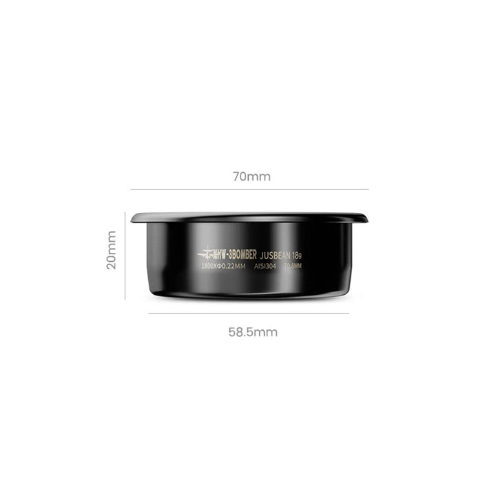 MHW 3BOMBER JusBean Sieb schwarz 58mm 18g