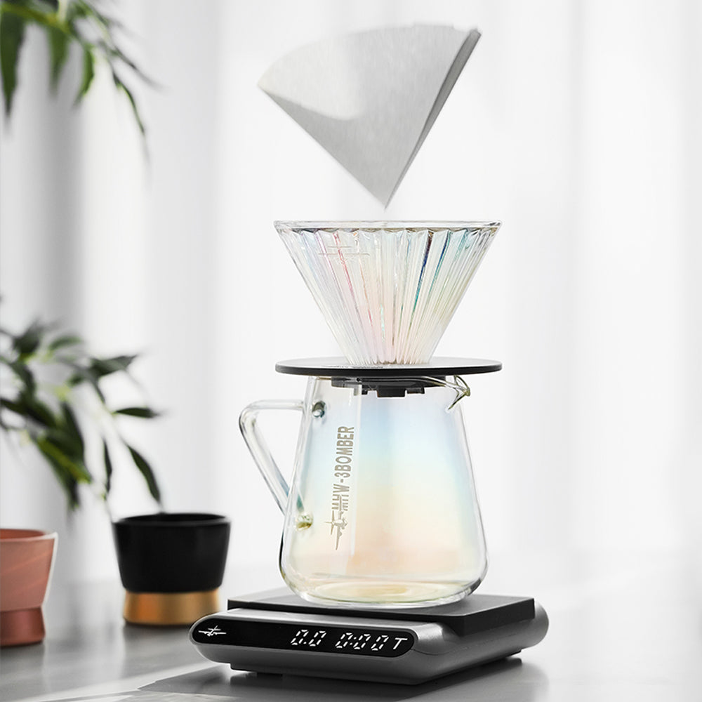 MHW 3BOMBER Elf Glas Dripper Grau