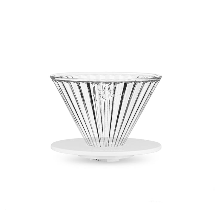 MHW 3BOMBER Elf Glas Dripper Weiss