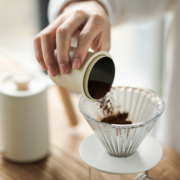 MHW 3BOMBER Elf Glas Dripper Weiss