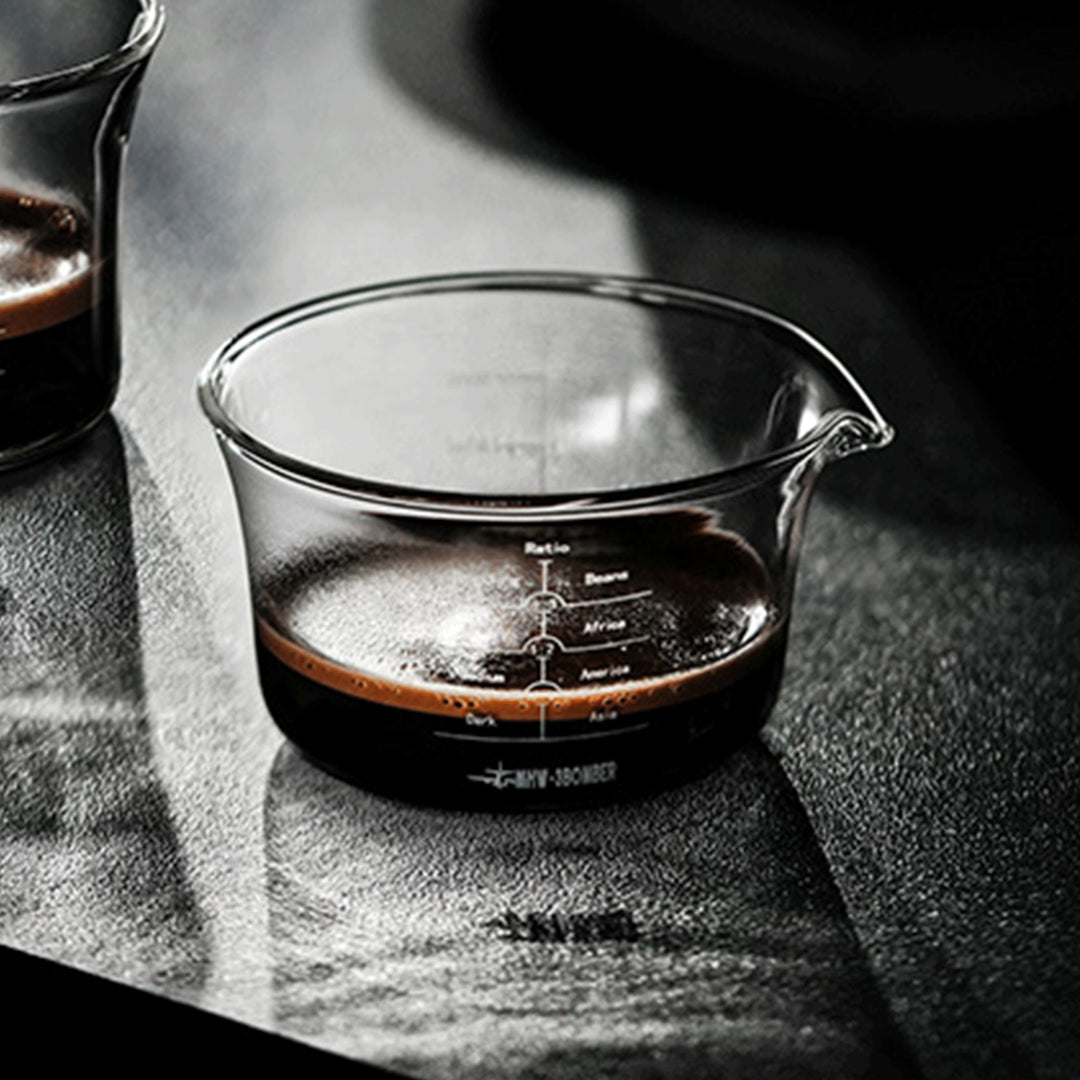 MHW 3BOMBER Glass Measuring Cup Single Spout-120ml-Transparent