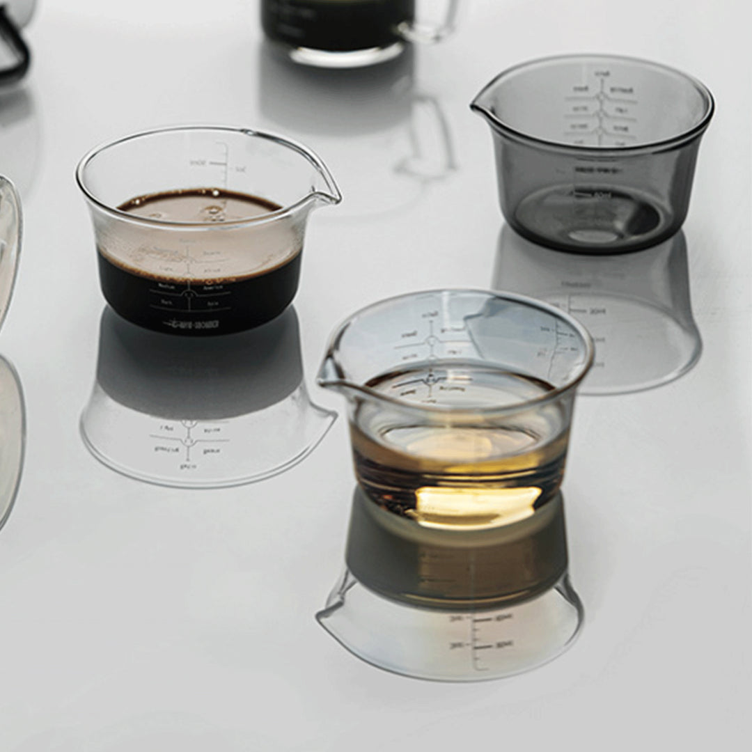 MHW 3BOMBER Glass Measuring Cup Single Spout-120ml-Transparent