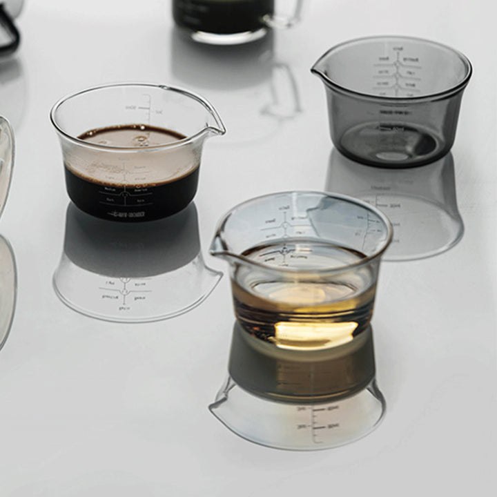 MHW 3BOMBER Glass Measuring Cup Single Spout-120ml-Transparent
