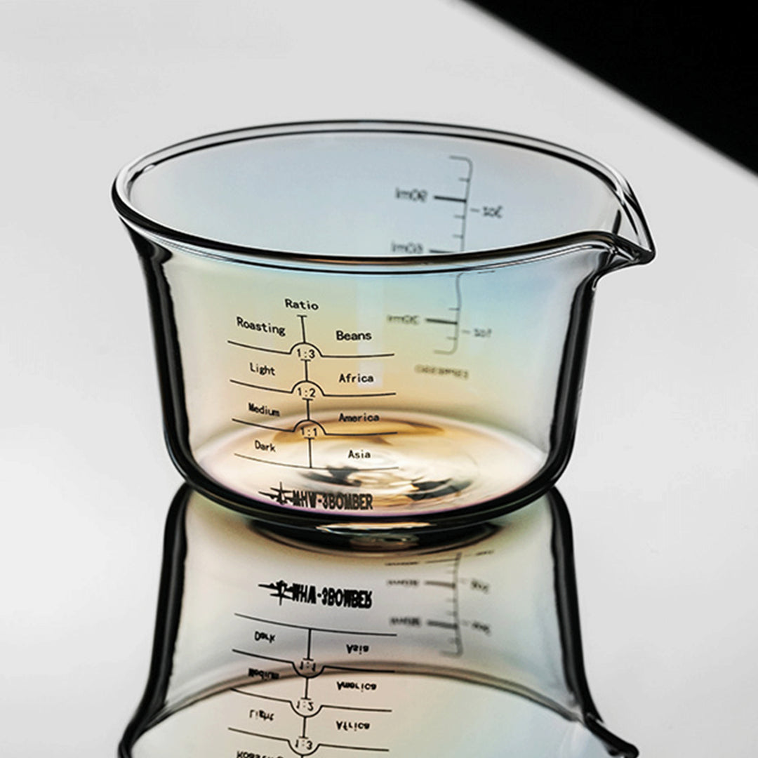 MHW 3BOMBER Glass Measuring Cup Single Spout-120ml-Transparent