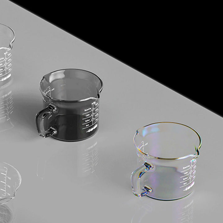 MHW 3BOMBER Glass Measuring Cup Double Spout-120ml-Transparent