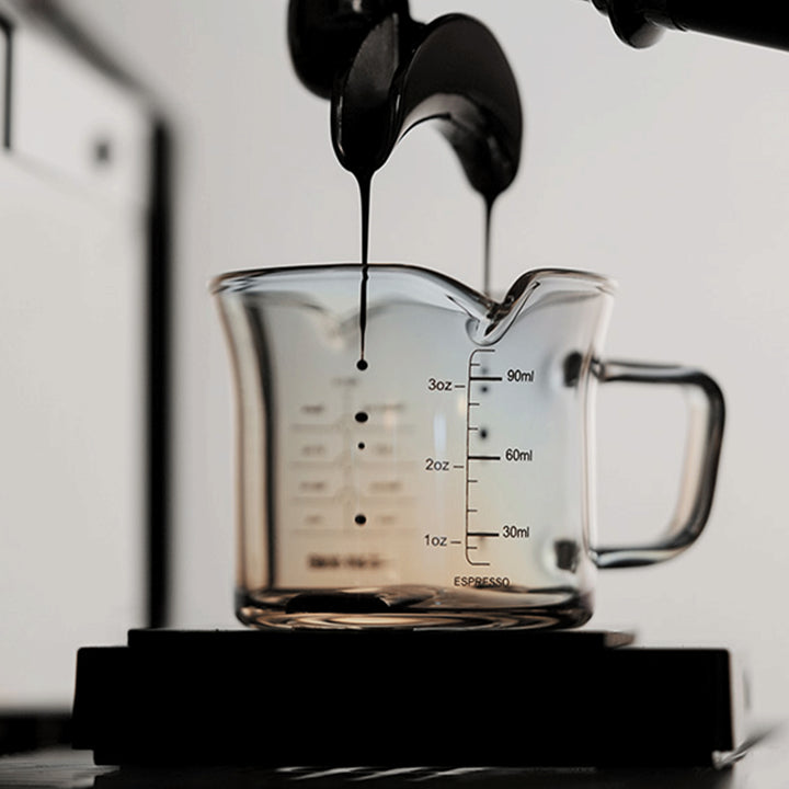 MHW 3BOMBER Glass Measuring Cup Double Spout-120ml-Transparent