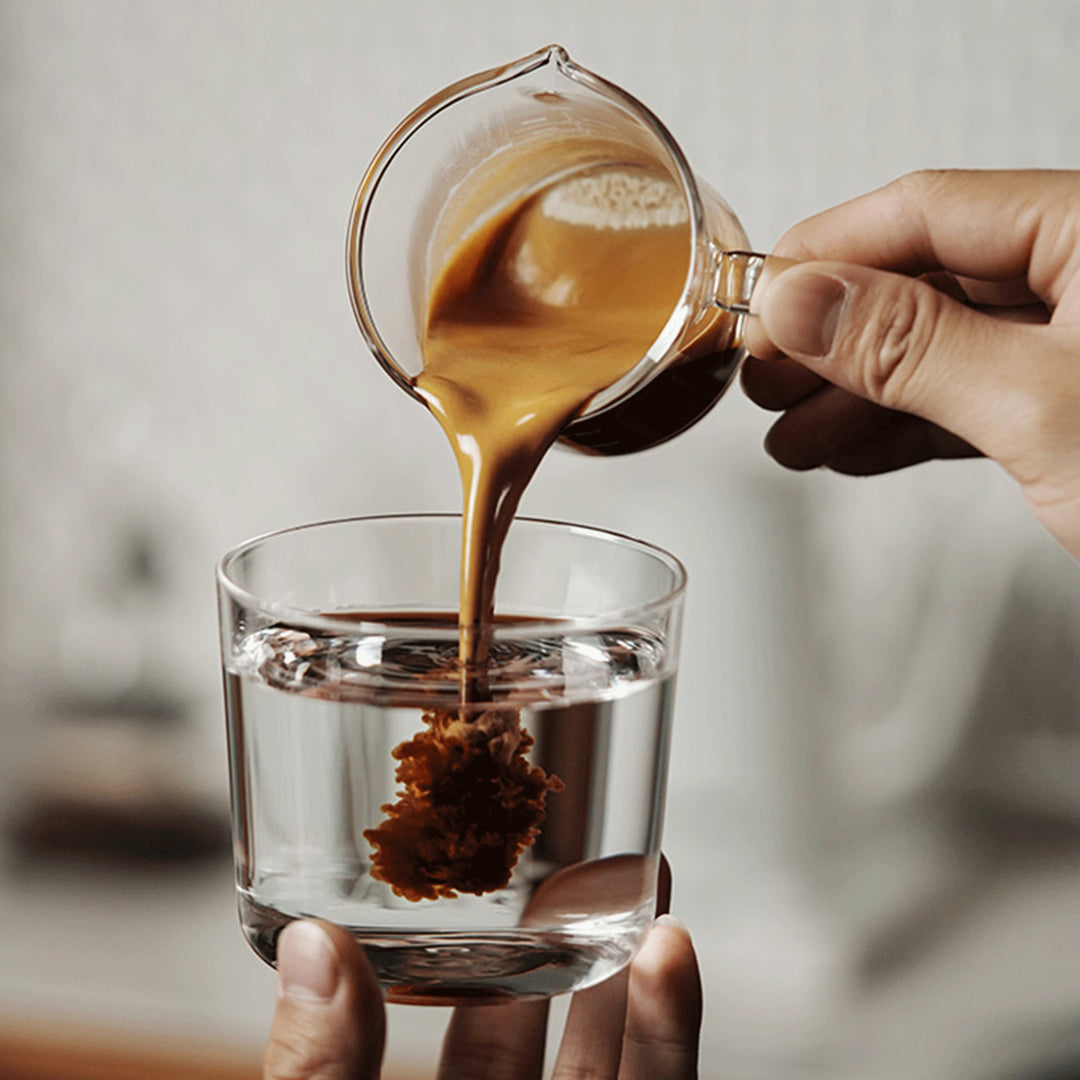 MHW 3BOMBER Glass Measuring Cup Double Spout-120ml-Transparent