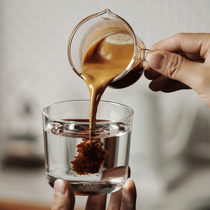 MHW 3BOMBER Glass Measuring Cup Double Spout-120ml-Transparent