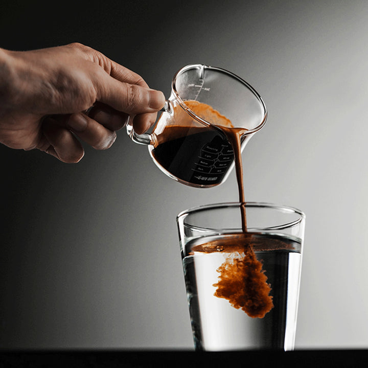 MHW 3BOMBER Glass Measuring Cup Double Spout-120ml-Transparent