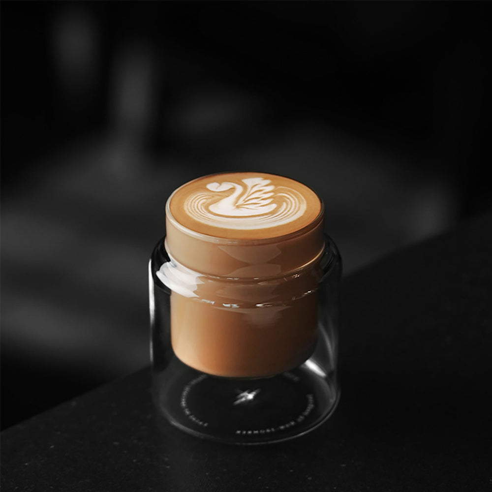 MHW 3BOMBER Glas Tasse H-Form, DW Serie 160ml