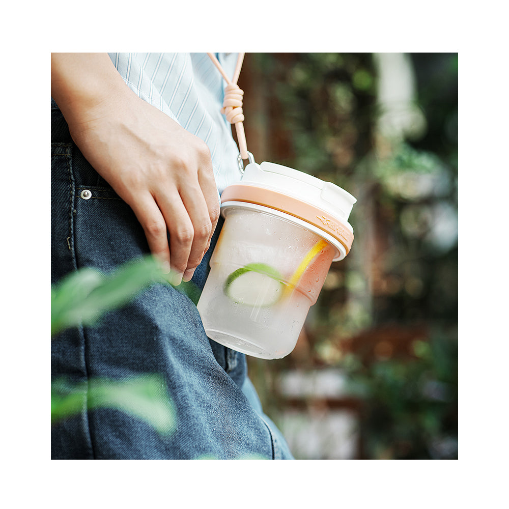MHW 3BOMBER Ice Cool Portable Cold Brew Cup Peach 530ml