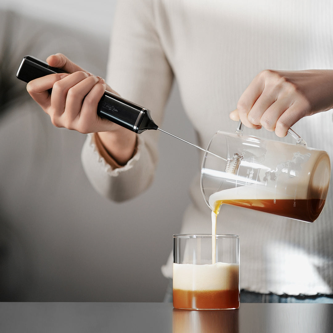 MHW 3BOMBER Electric Milk Frother Black