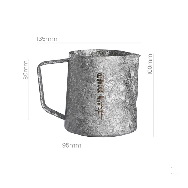 MHW 3BOMBER Titanium Milk Pitcher Silver