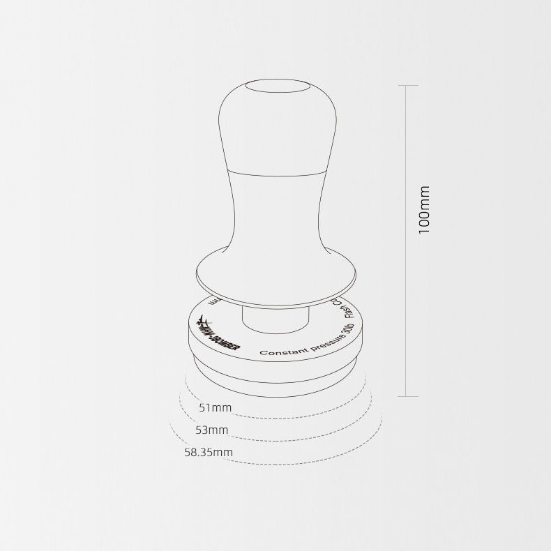 MHW 3BOMBER Flash Constant Pressure Tamper 58MM