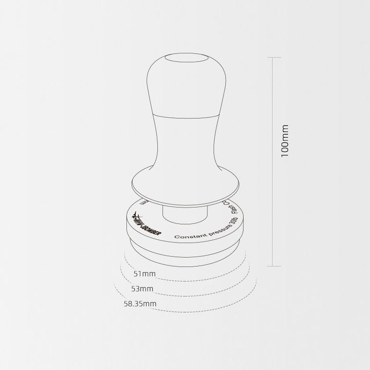 MHW 3BOMBER Flash Tamper 2.0, 58.35mm Flat