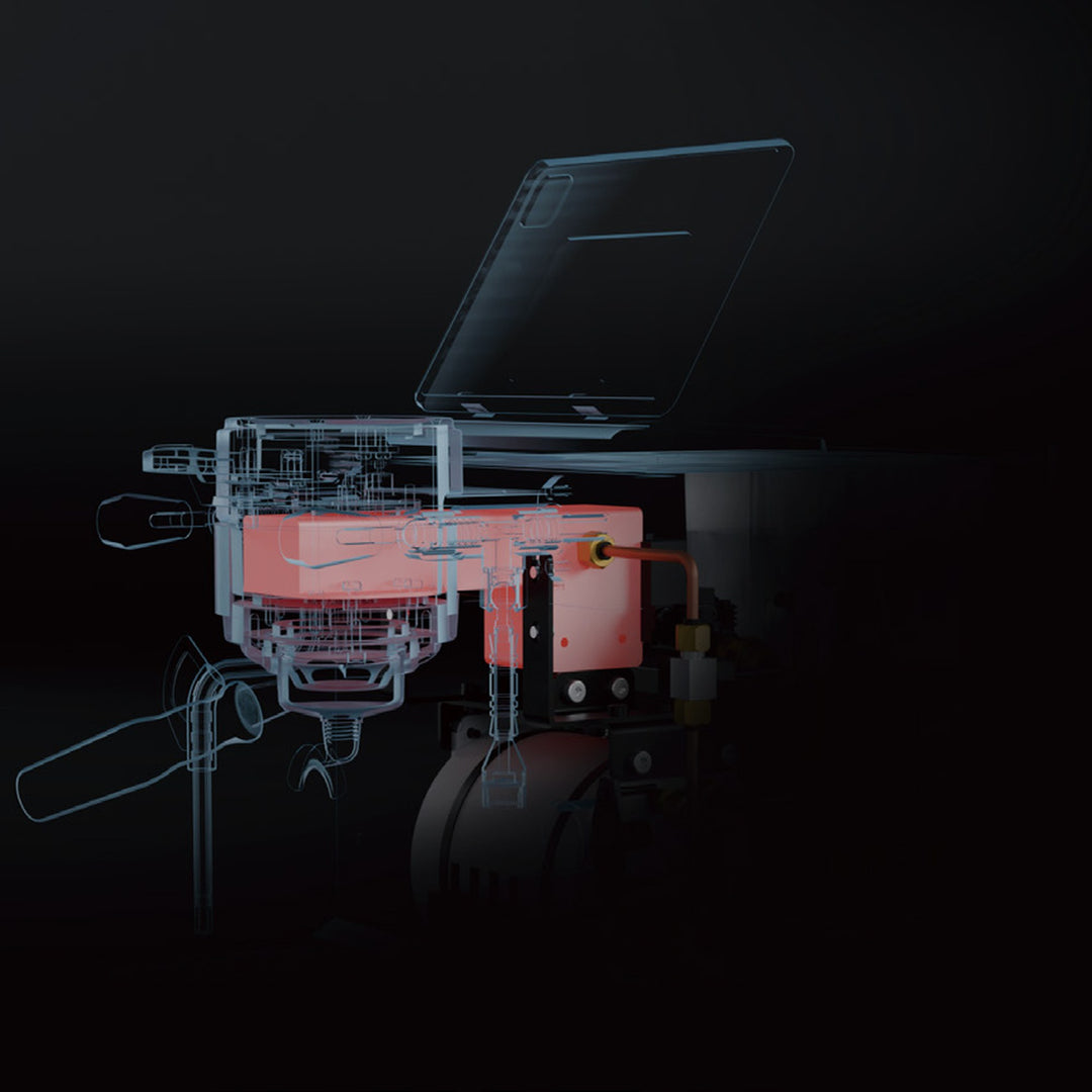 Wendougee DATA semi-automatic espresso machine with dual-boiler design